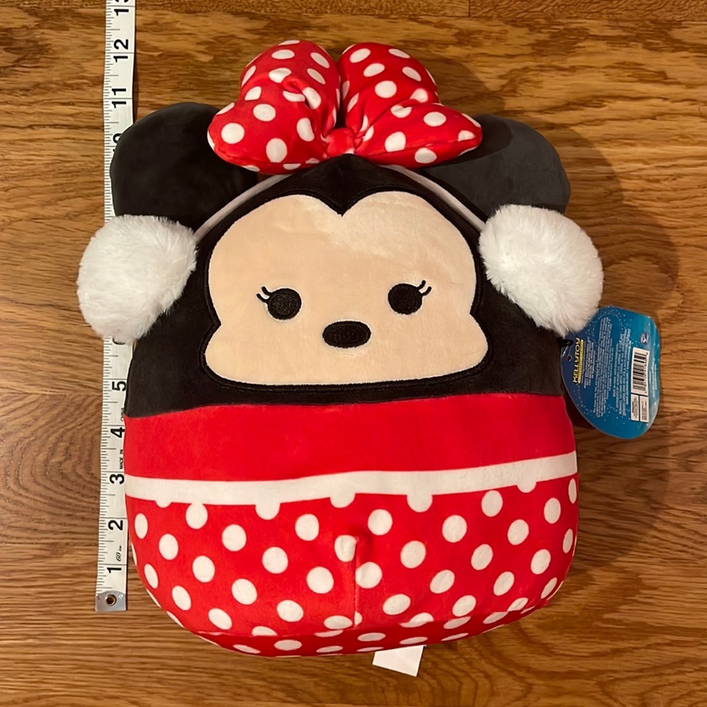 NWT SQUISHMALLOWS 10” Disney Minnie Mouse Christmas Winter